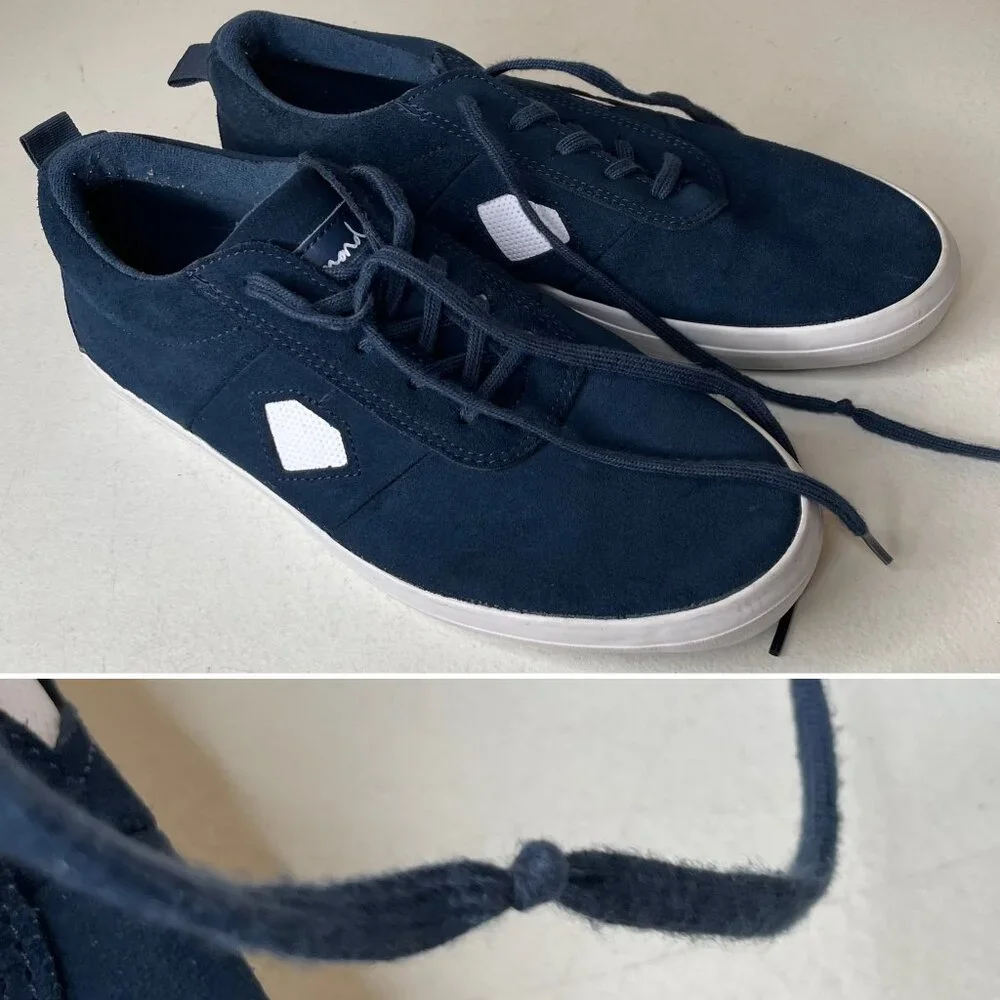 Diamond Supply Co Icon Two Tone Navy Suede Shoes Size 8.5